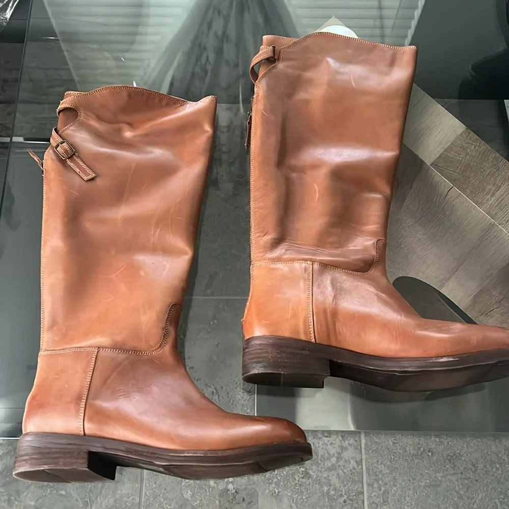 Free People Everly Equestrian Boots, Size EU 38.5 EXCELLENT! Retail $248